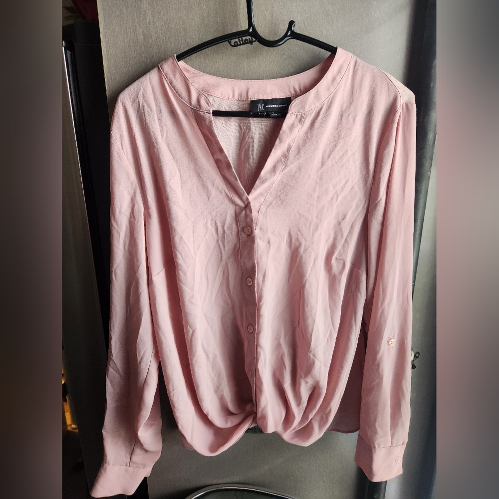 INC International Concepts Blush Pink Blouse